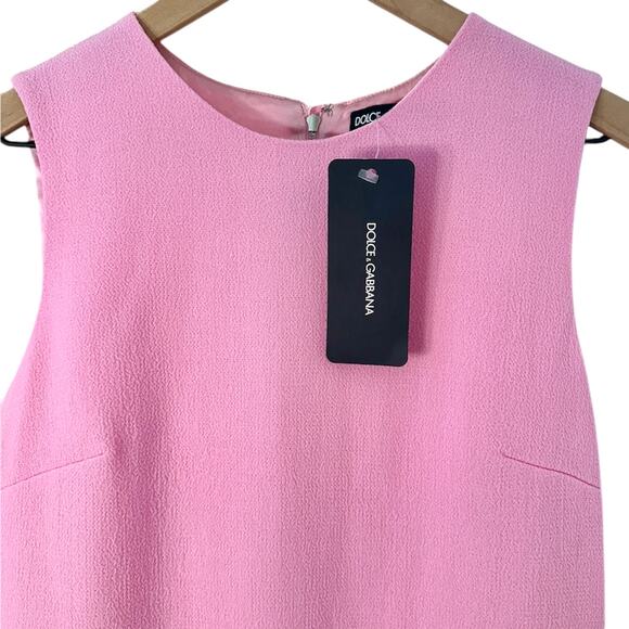 $1,250 Dolce & Gabbana NWT Light Pink Designer Dress Size Italian 38 / US Small - Picture 8 of 15